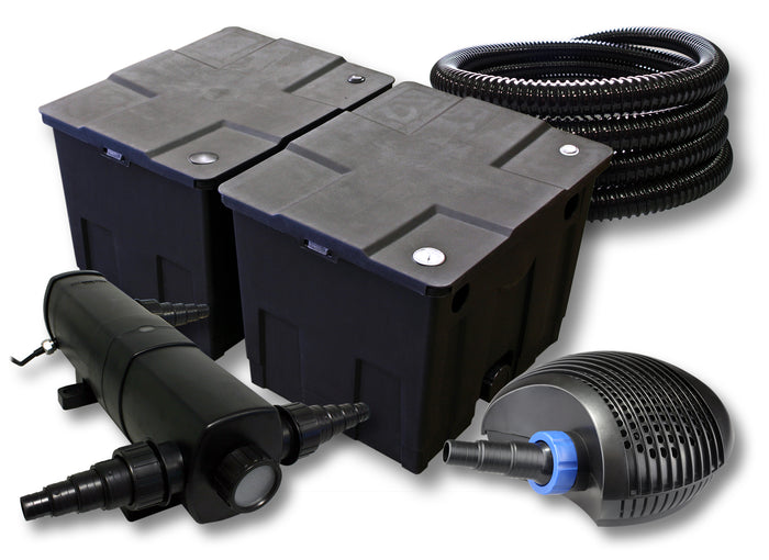 set per laghetti filtro da 60000l chiarificatore 36W pompa 40W tubo 25m