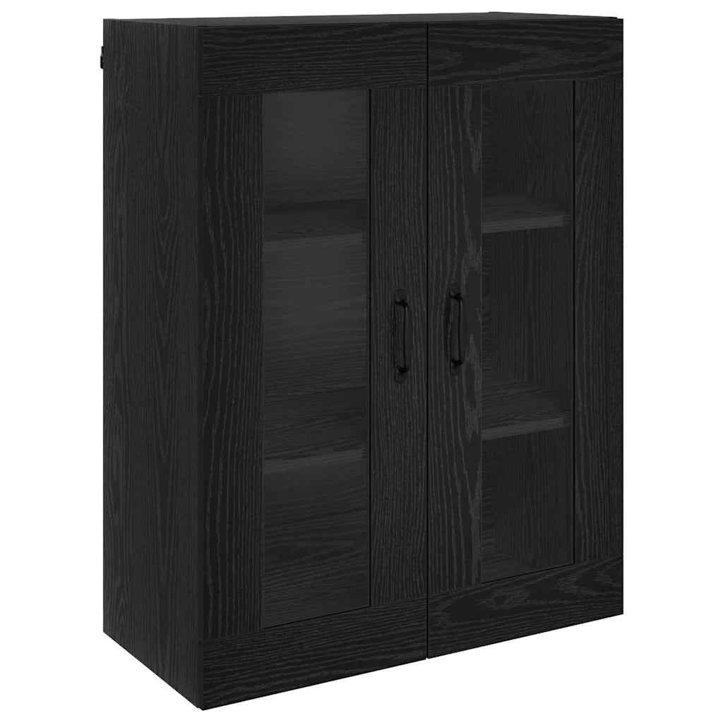 Credenza Rovere Nero 69,5 x 34 x 180 cm Legno multistrato 3416069