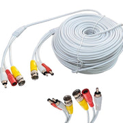 Trade Shop - Cavo Prolunga Telecamera Rca Bnc Audio Video Alimentazione 10 20 30 50 Metri -    -10 Mt   -