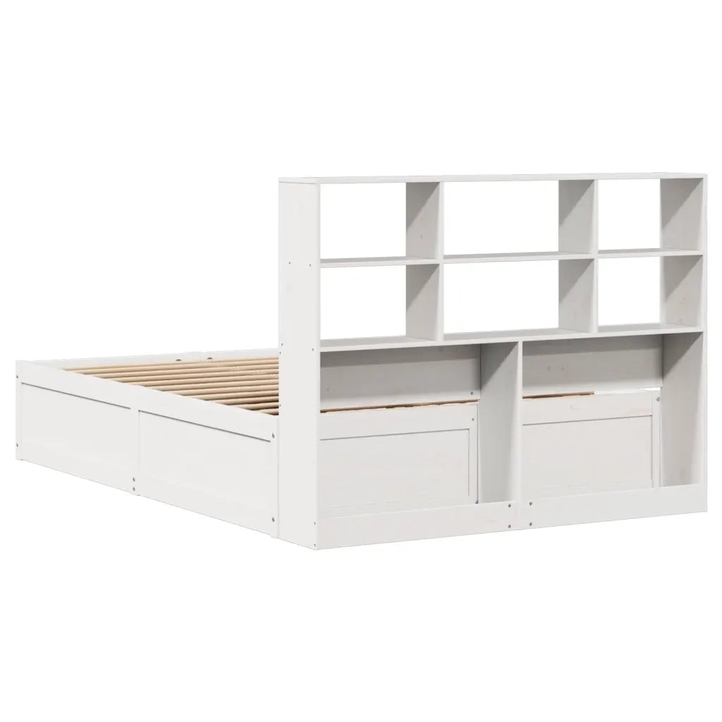 Letto senza Materasso Bianco 140x190 cm Legno Massello di Pino 3323468