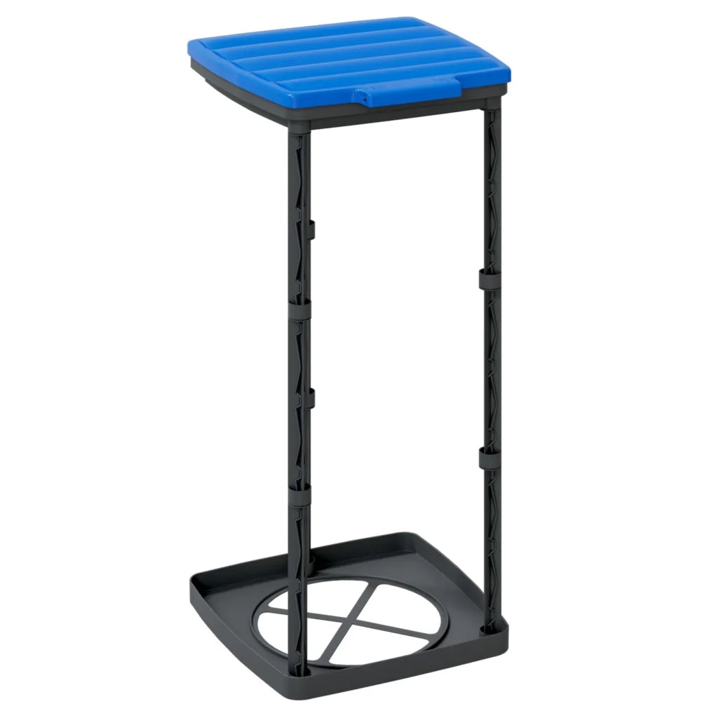 Porta Sacchi Spazzatura 2 pz Nero e Blu 60 L in PP CFW2200644