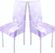 Set di coprisella per sedie da tavolo in tessuto elastico color blu, set da 4 pezzi, coprisella tessuto elastico lavabile per sedie, adatto per hotel, uffici, ristoranti, sale da ballo, matrimoni e feste, set da 4 pezzi.