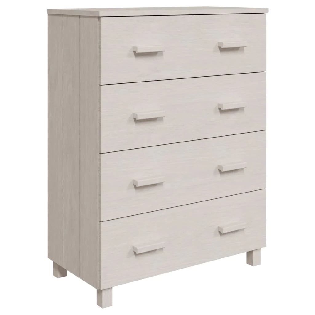 Buffet credenza cassettiera armadio mobile contenitore organizer per cucina soggiorno salotto 79 x 40 x 103,5 cm legno massello di pino bianco 02_0032130