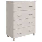 Buffet credenza cassettiera armadio mobile contenitore organizer per cucina soggiorno salotto 79 x 40 x 103,5 cm legno massello di pino bianco 02_0032130