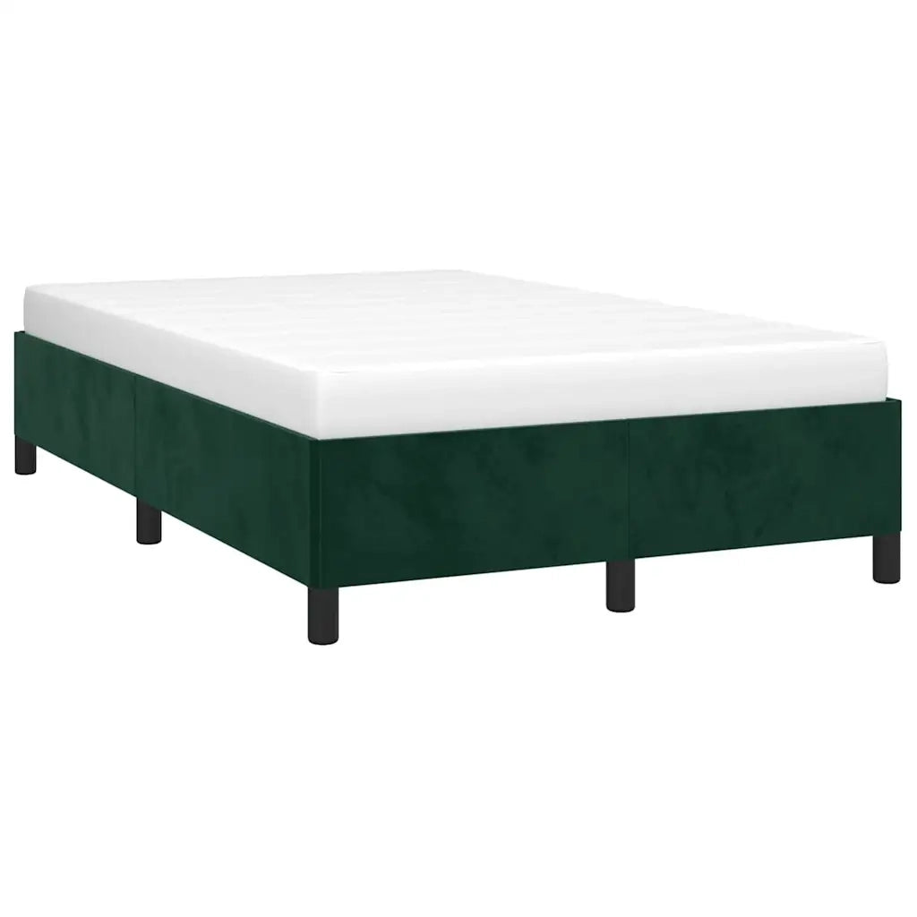 Giroletto senza Materasso Verde Scuro 120x200 cm in Velluto 347315