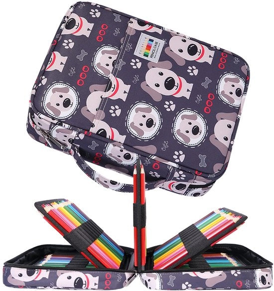 Etui XXL con 220 cassette per pennarelli, astuccio impermeabile per matite acquerello, pennarelli e gomme, regalo per studenti e artisti.