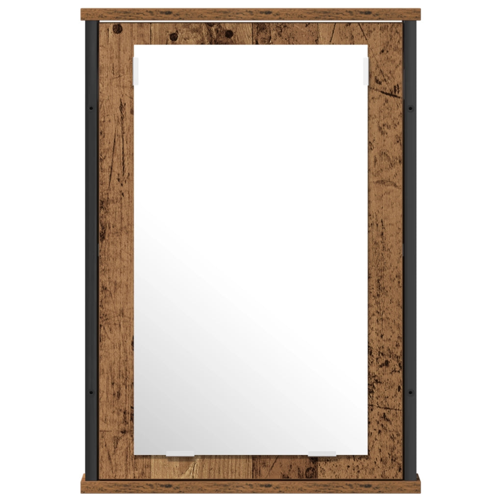 Set di mobili da bagno in 2 pezzi Legno vecchio Legno ingegnerizzato