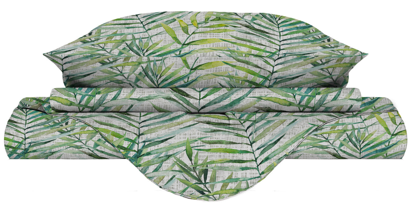 Copripiumino Matrimonale con Federe Stampato in Microfibra Honolulu