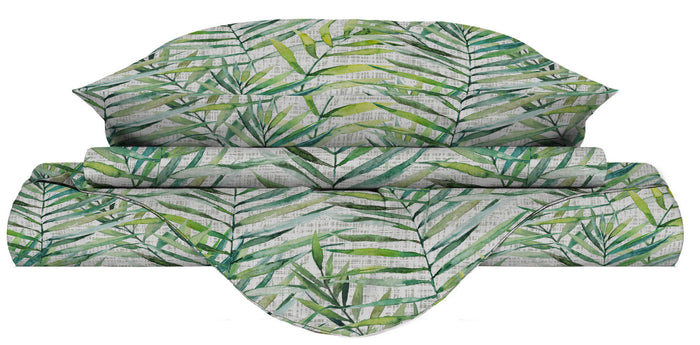 Copripiumino Matrimonale con Federe Stampato in Microfibra Honolulu