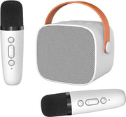 Macchina da Karaoke portatile con 2 Microfoni wireless per Feste e Viaggi