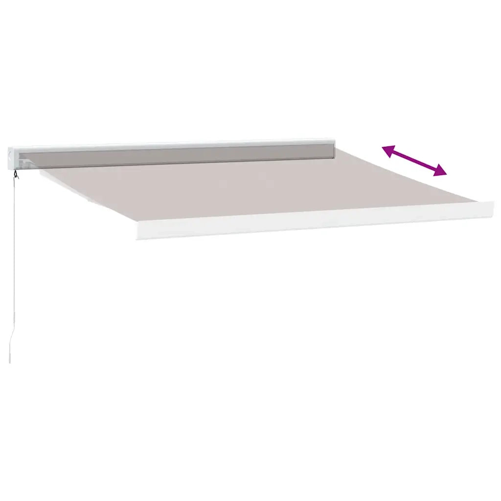 Tenda Sole Retrattile Manuale 350x250 cm Marrone 3215719