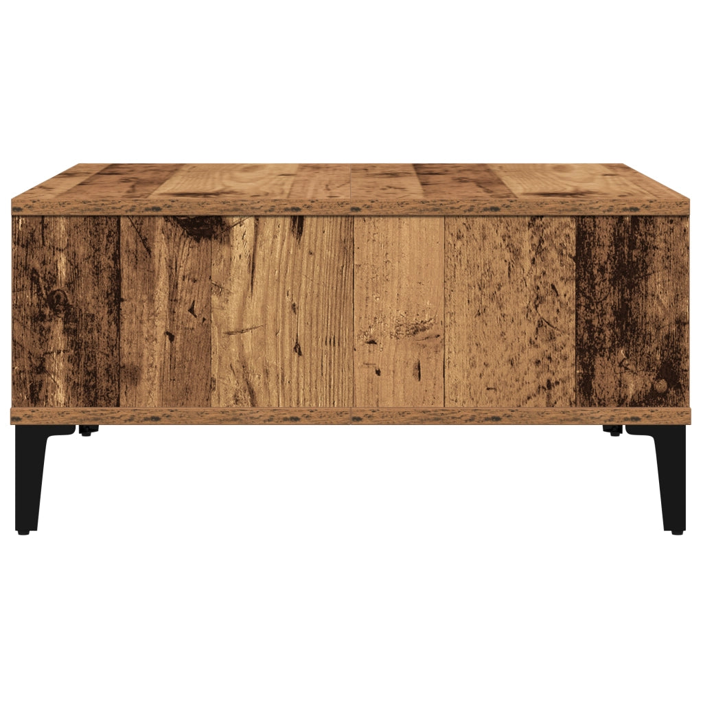 Tavolino da caffÃ¨ in legno antico 60x60x30 cm in legno ingegnerizzato
