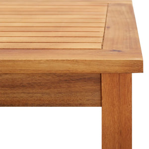 Tavolino da CaffÃ¨ per Giardino 60x60x36 cm Legno di Acacia cod mxl 46586