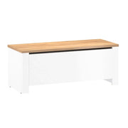 Panca RONCO 1 bianco + rovere (Lanzette dG, colore nimfea alba / oak craft gold)