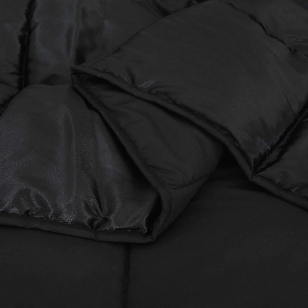 Duvet Invernale Nero 220 x 260 cm Satin e Micropile 42025858