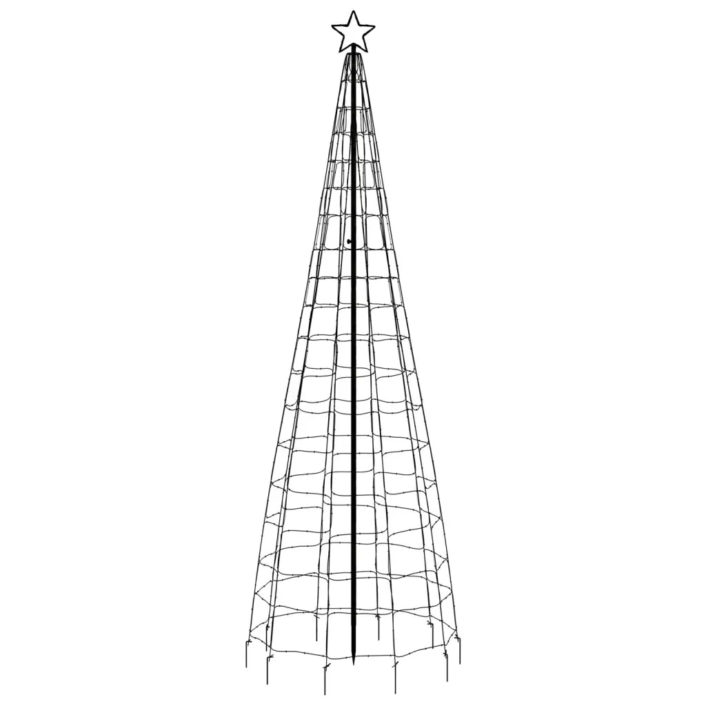 Albero di Natale a LED con Punte 570 LED Bianco Freddo 300 cm 358105