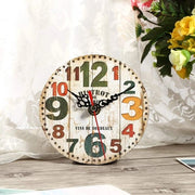 Orologio da Parete Retro Rurale 12 cm Stile Rustico Decorativo Orologio in Legno per Cucina Facile da Leggere per Salotto Camera da Letto Casa Rurale, Salotto (#3)
