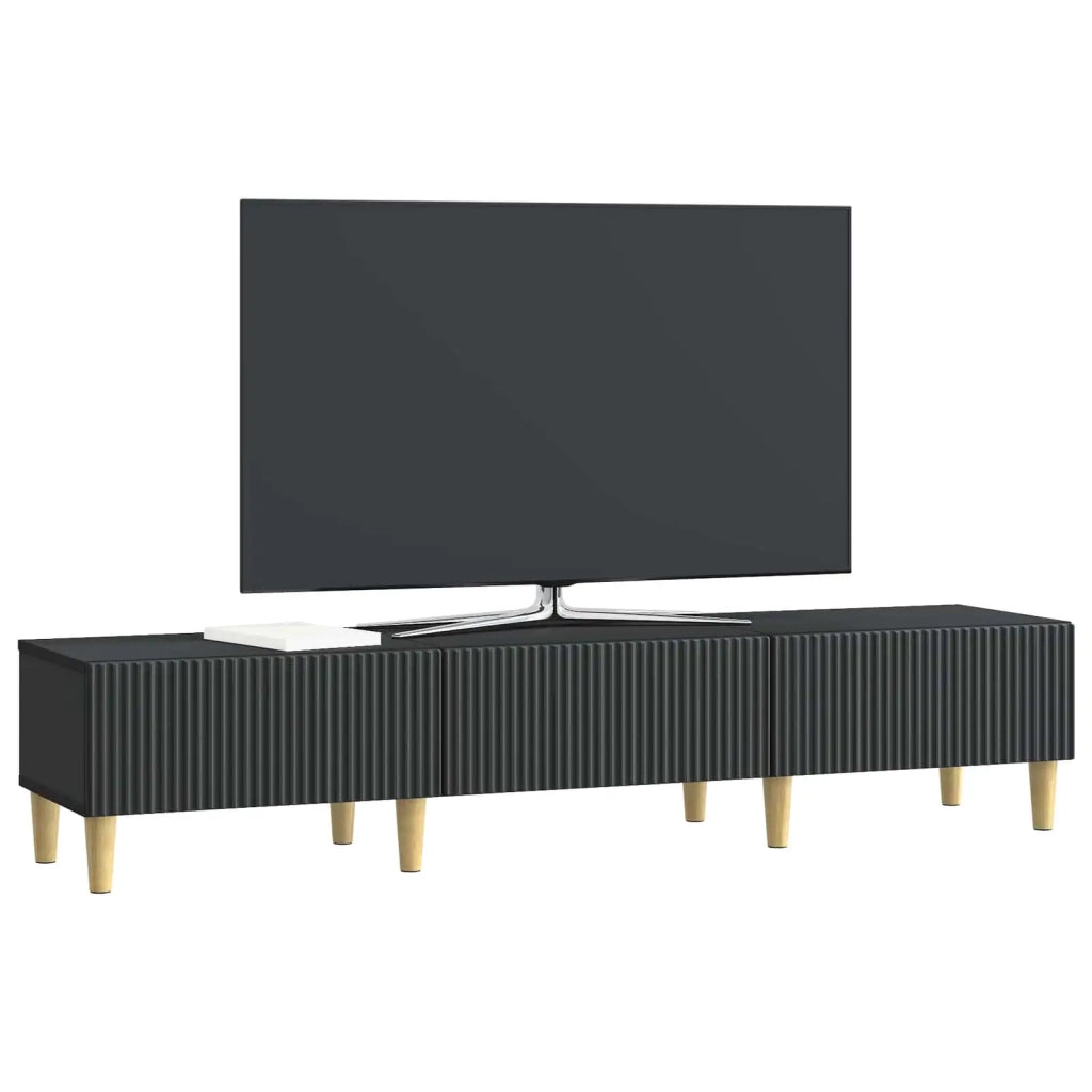 Mobile TV Nero 147 x 34,5 x 30 cm Legno ingegnerizzato 894706