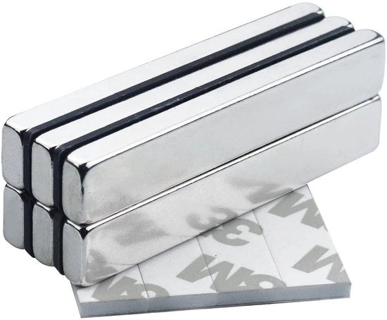 Sestuppi di magneti neodymium rettangolari per lavagna bianca striscia magnetica frigorifero vetrino lavagna nera bacheca 60 x 10 x 5 mm
