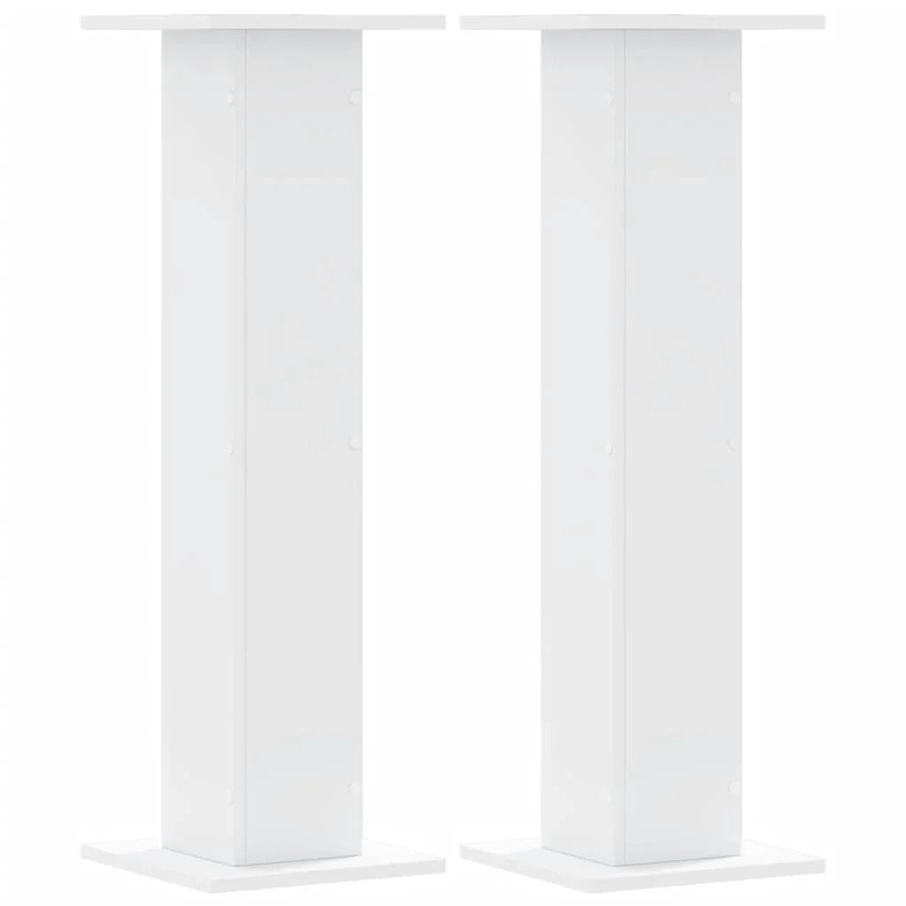 Portavasi mobili per fiori set da 2 30 x 30 x 95 cm legno ingegnerizzato bianco 02_0045283