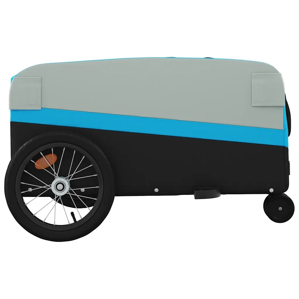Rimorchio da Bici Nero e Blu 45 kg in Ferro CFW9588767
