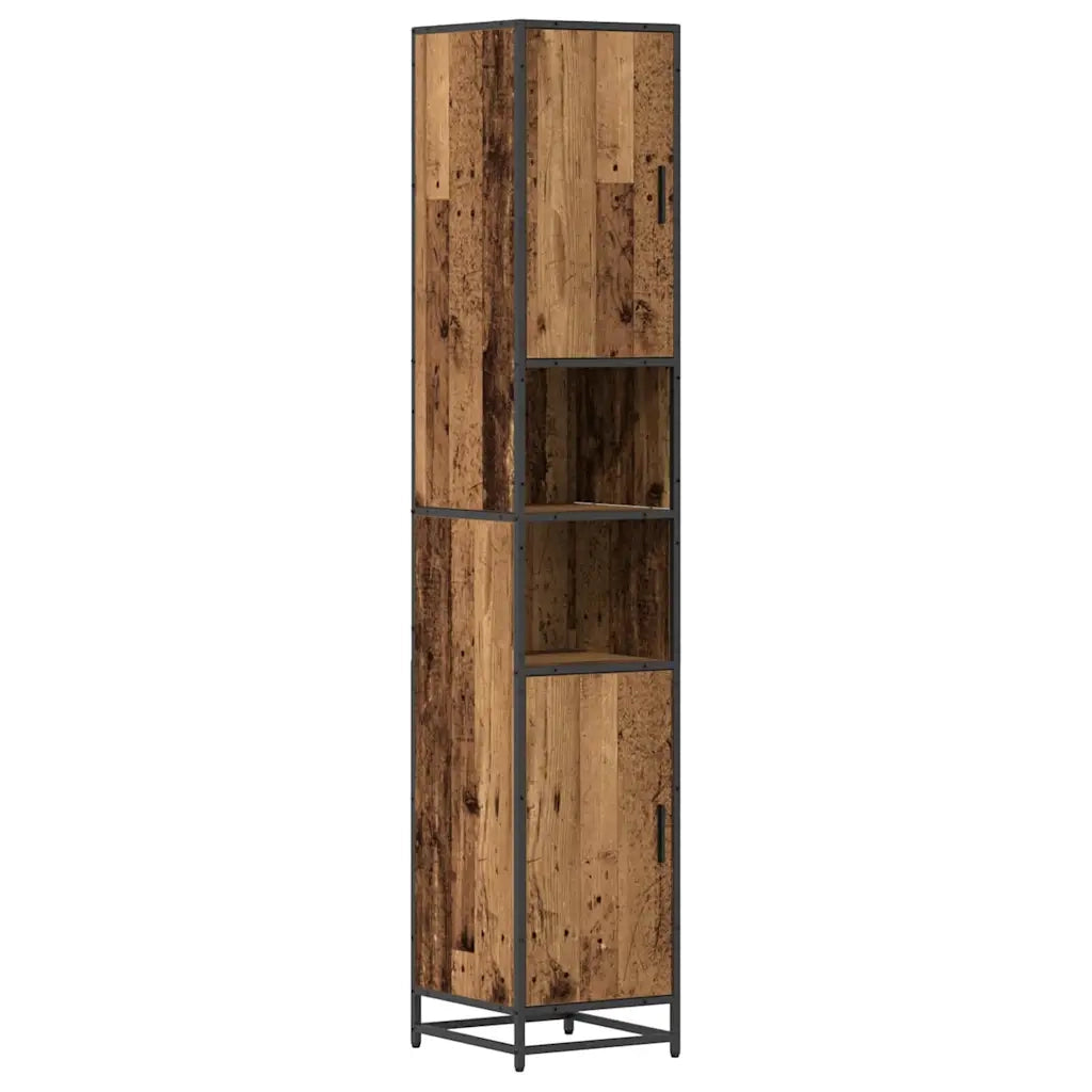 Set di mobili per il bagno con lo scaffale 3 pcs Legno vecchio 3402348