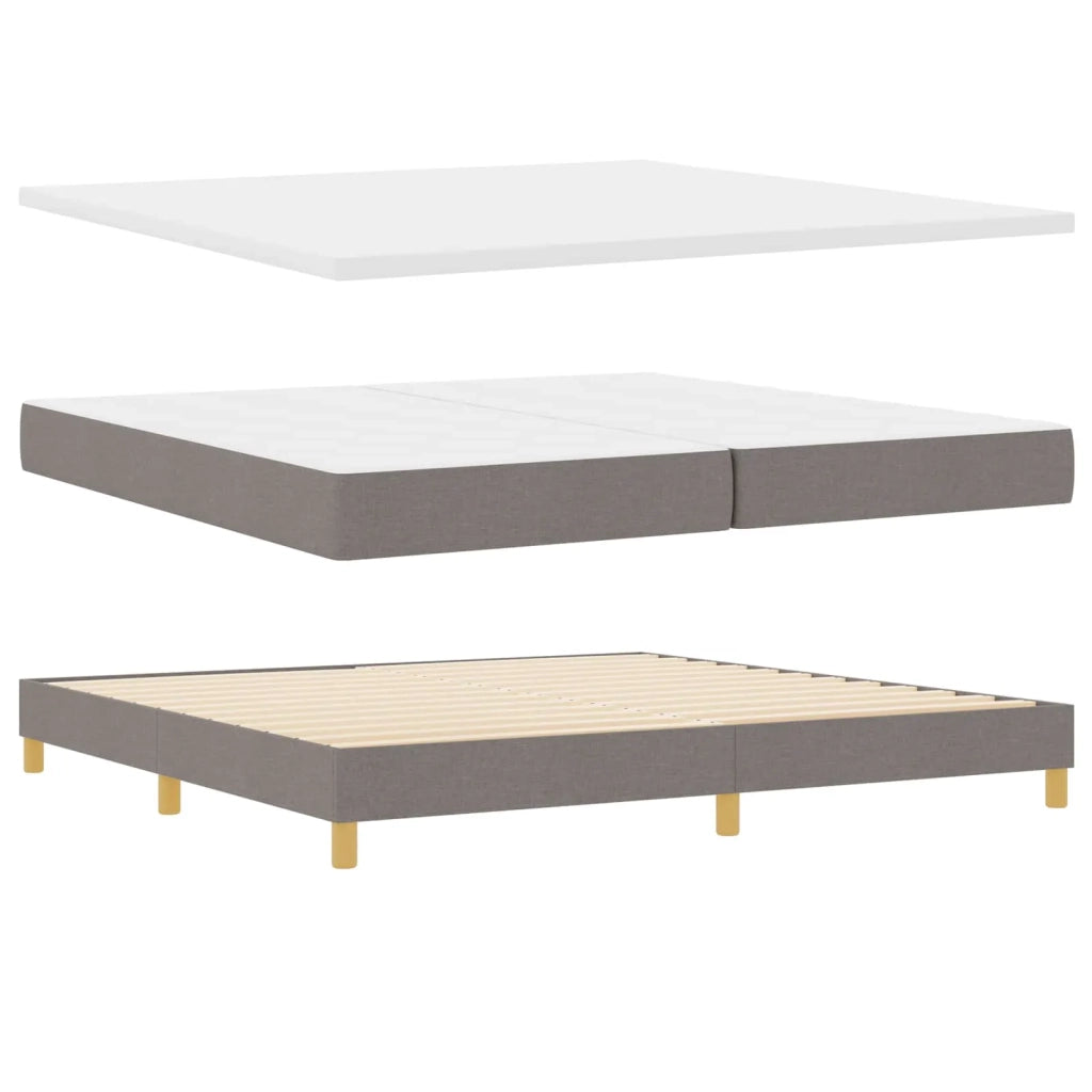 Letto a molle con materasso Talpa 200 x 200 cm Tessuto 3341255