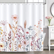 Douchegordijn con Fiori Selvatici – Impermeabile, Lavabile e Antimuffa – 180 x 180 cm