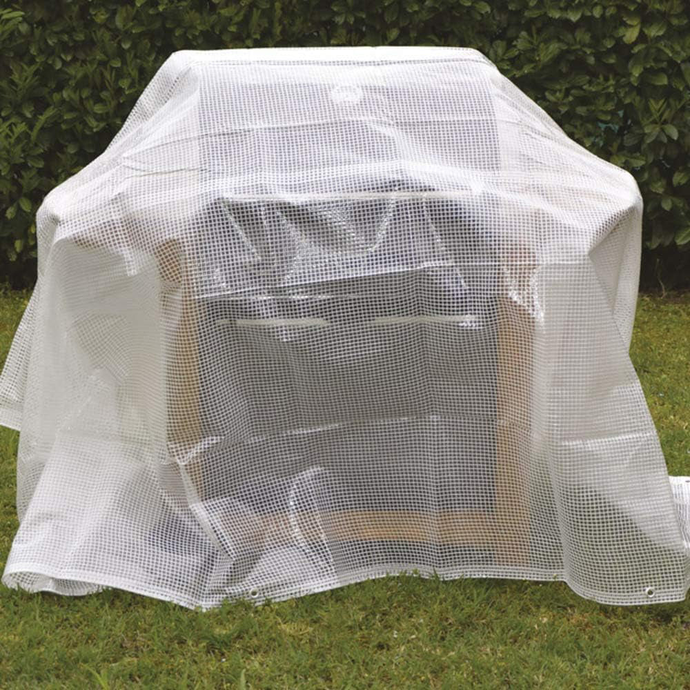 TELO TELONE OCCHIELLATO RETINATO POLIETILENE COPERTURA 150Gr 4X6m VERDELOOK 75/43