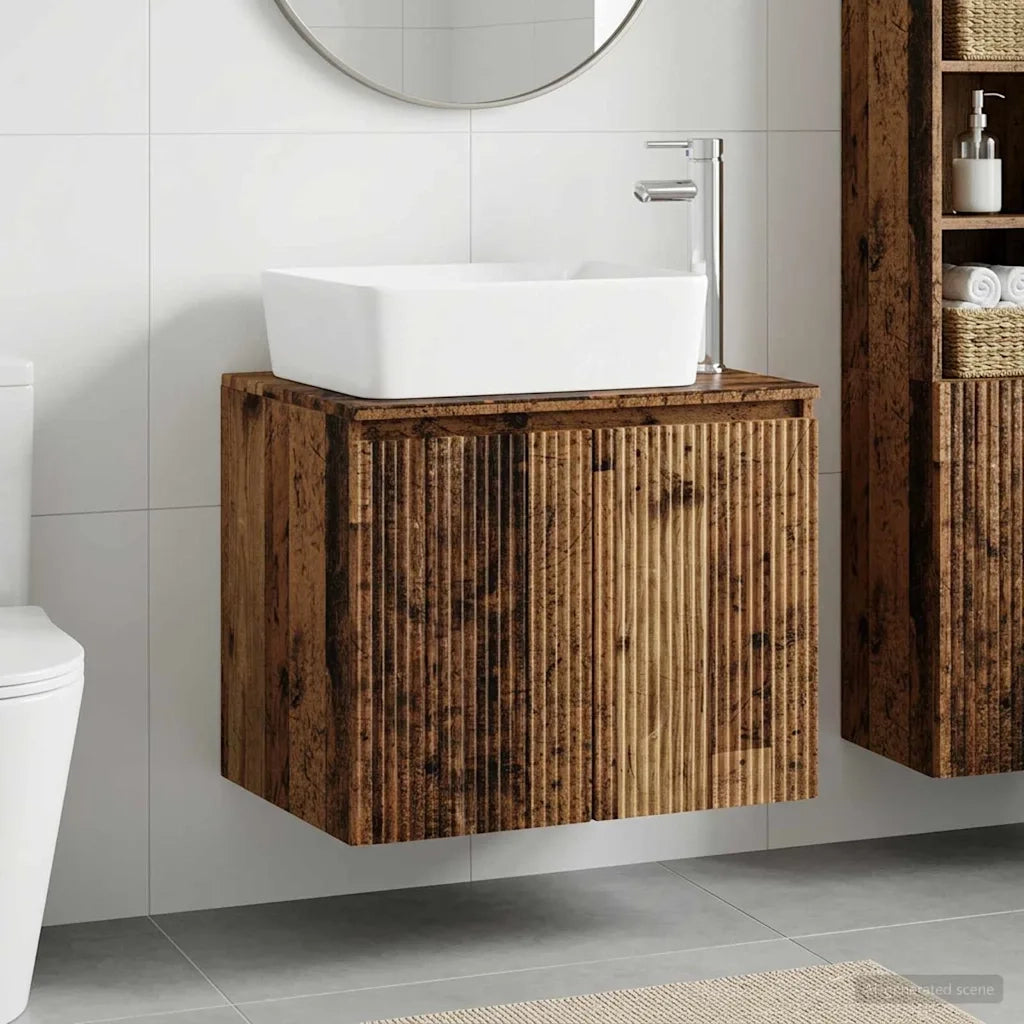 Set di mobili per il bagno Legno antico Legno ingegnerizzato 3404338