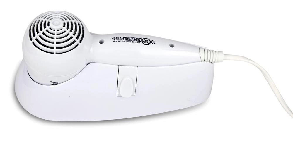 GA.MA Phon da Parete Gama: Pratico & Maneggevole, 1200 W, Consumi Bassi, Dimensioni Ridotte - 200 grammi, Motore DC Ultraleggero, 4 combinazioni di velocità e temperatura