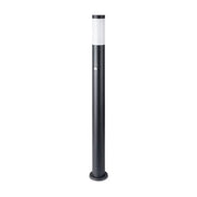 Lampada di bollard E27 110 cm con sensore in acciaio inossidabile PIR Nero IP44