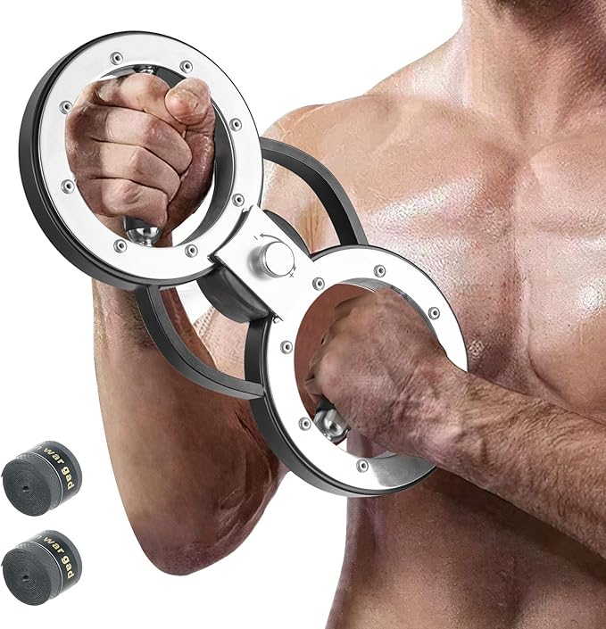 Allenatore per la Forza delle Braccia a Rotazione 360°, Attrezzatura Brucia Grassi Muscolare Avambraccio da 5,4 kg con Resistenza Regolabile, Addestratore di Forza per Casa e Palestra