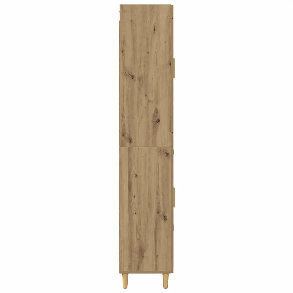 Credenza | Madia | Buffet da pranzo | Armadio da pranzo con cassetto Rovere artigianale 69,5 x 34 x 180 cm