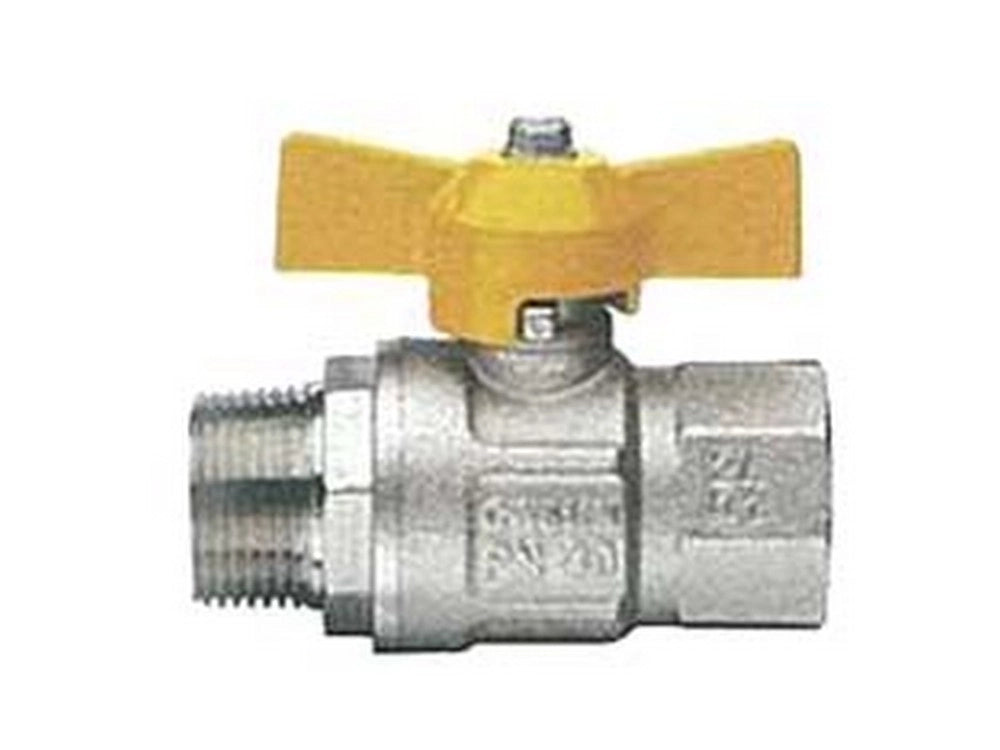 2pz valvola a sfera gas m/f con maniglia a t "london" art.069 - mf 1/2" cod:ferx.fer237659