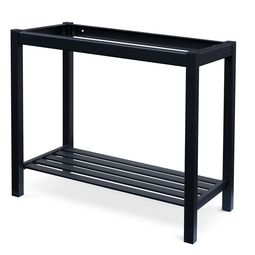 Struttura di Supporto per Lavello 76,5x38,5x67 cm in Ferro Zincato Nero