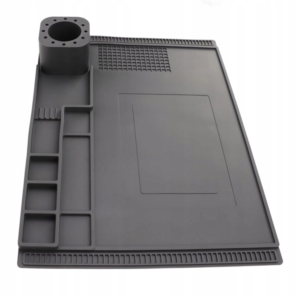 Tappetino Antistatica in Silicone FixZone ProSilica ESD 40x30 – Resistenza 500°C | 120 Scomparti