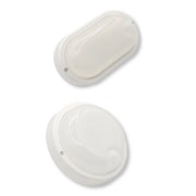 Trade Shop - Plafoniera Led Per Esterno Con Sensore Di Movimento 9w Luce 6500k Tonda Ovale Ip56 Sen-9f -
