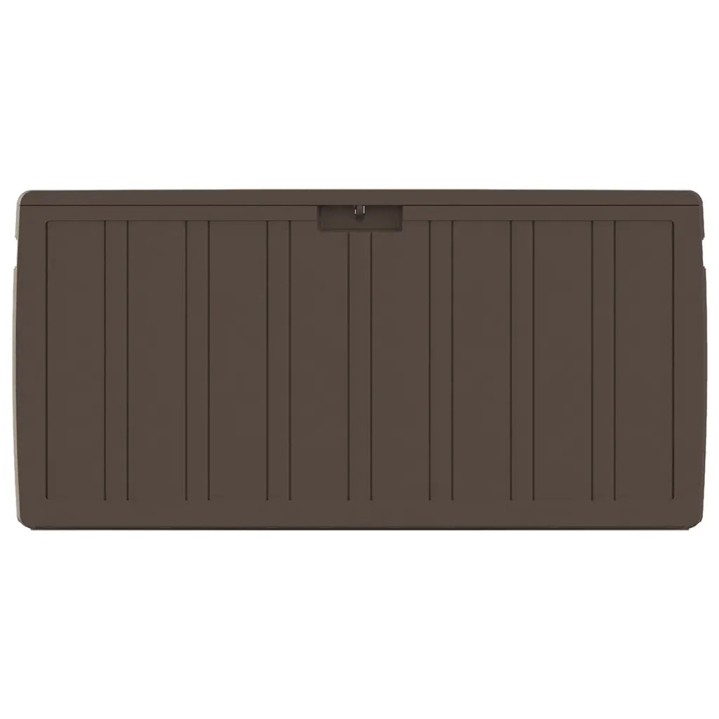 Baule Mobile Contenitore Cuscini Marrone 117x45,5x57,5 cm 270 L 337905