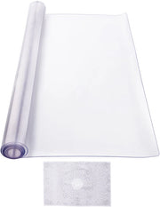 Tavolino di protezione in PVC trasparente, 24 x 48 pollici, 2,0 mm di spessore, impermeabile e facile da pulire, supporto per tavolo rettangolare