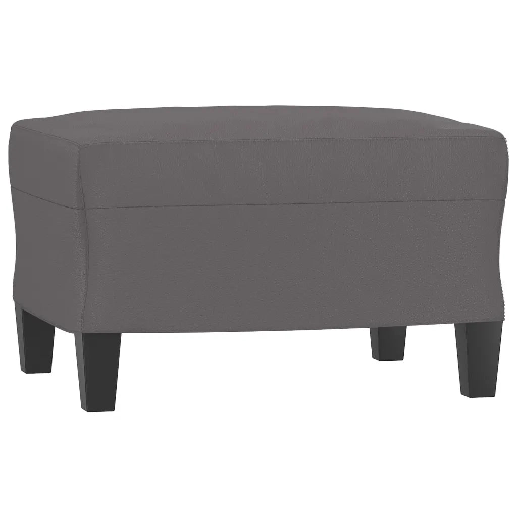 Set di Divani 3 pz con Cuscini Grigio in Similpelle 3202369