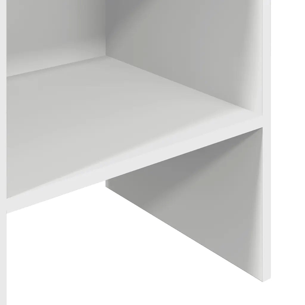 Libreria-Scaffale per Libri-Mobile di Stoccaggio Bianca 40x35x180 cm in Legno Multistrato 718659
