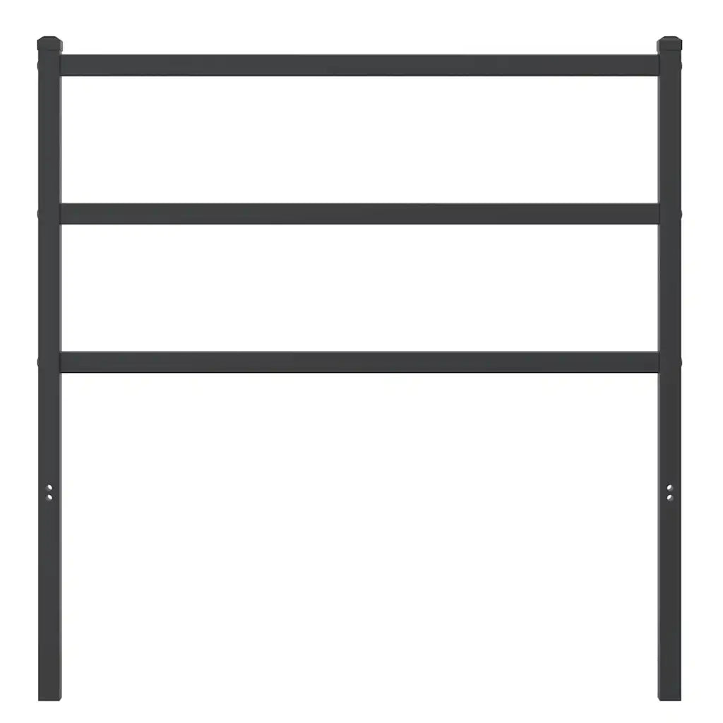 Testiera | Testata di Ricambio in Metallo Nero 90 cm
