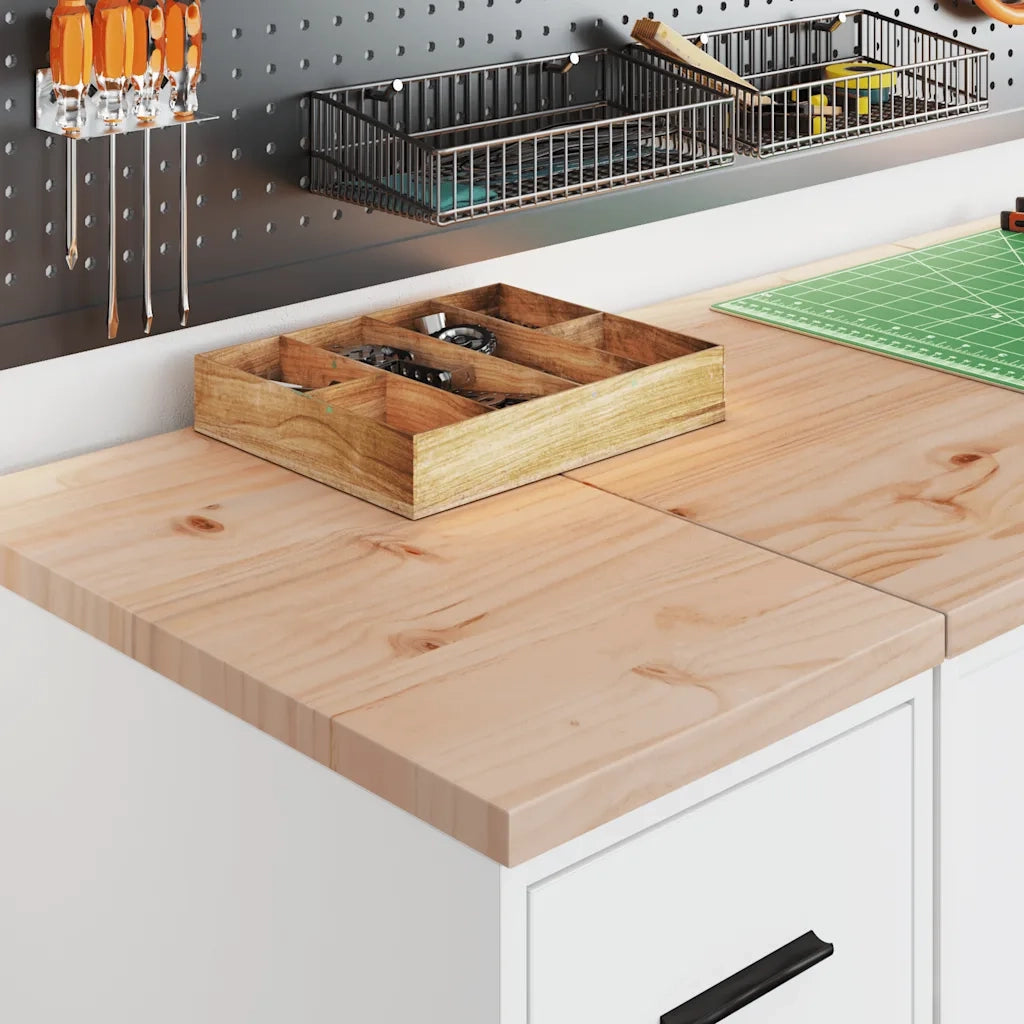 Armadietto da Garage Bianco 30x51x85 cm Legno Massello di Pino CFW6796223