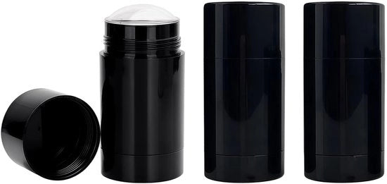 Contenitore Deodorante 3 in 1 - Tubi Plastici Riscaldabili - Ideali per Viaggi - Kit Cosmetica DIY - 30ml/1oz - Facile da Usare - Contenitore per Cosmetici