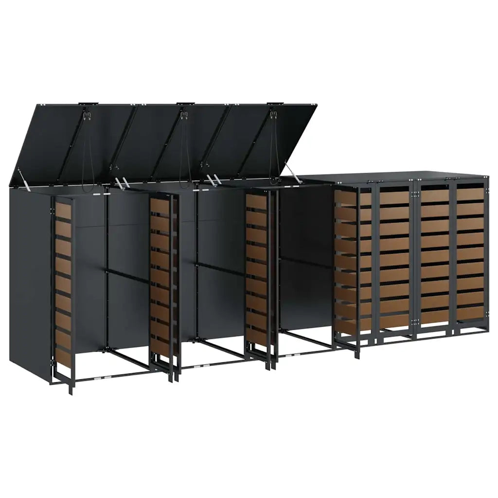 Contenitore per Rifiuti per 3 Bidoni 340 x 77.5 x 115.5 cm
