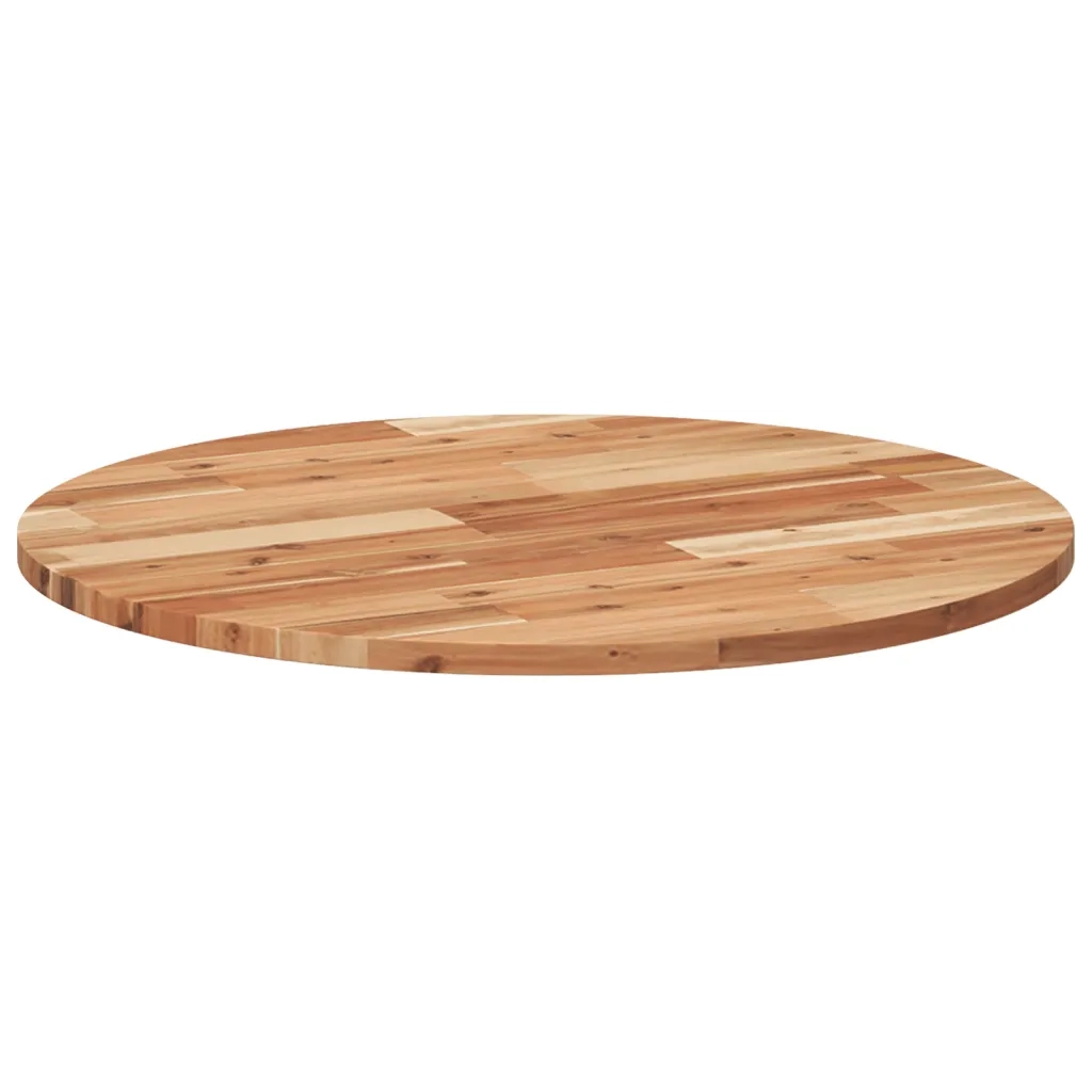 Piano Tavolo | Superficie Tavolo | Piano Scrivania Rotondo ?70x2 cm in Legno Massello di Acacia