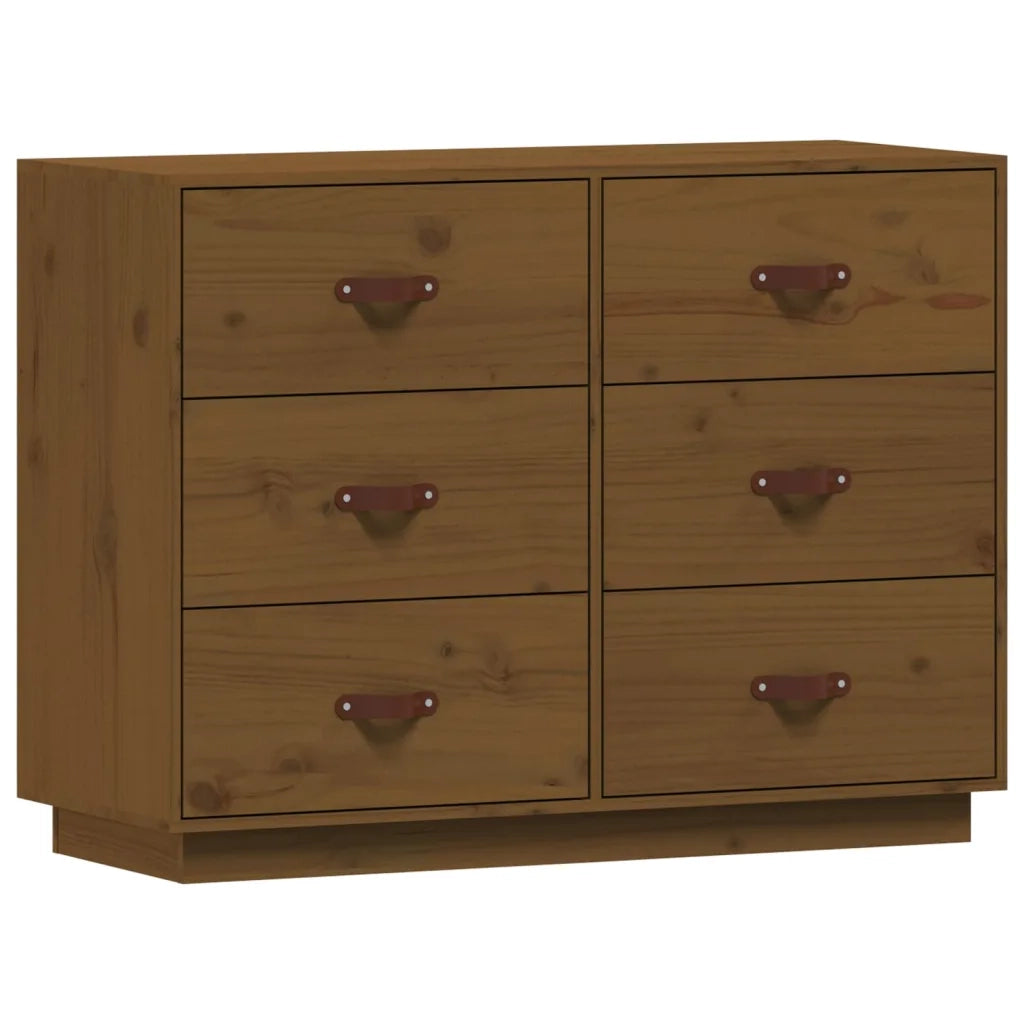 Credenza | Madia | Buffet da pranzo | Armadio da pranzo ambra 100x40x75 cm in Legno Massello di Pino