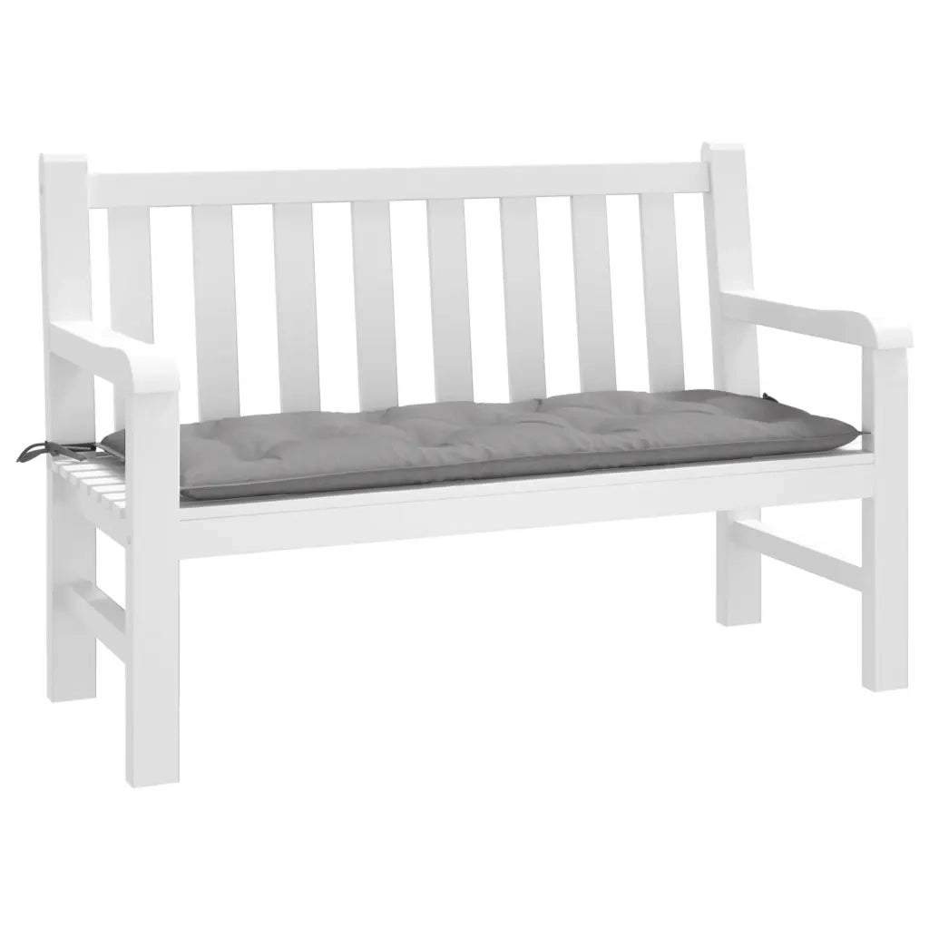 Cuscino per Panca-Cuscini per panchina Grigio 120x50x7 cm in Tessuto Oxford