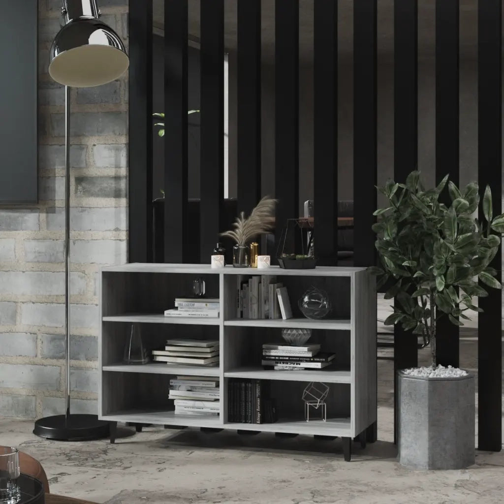 Credenza-Buffet-Armadio da cucina Grigio Sonoma 103,5x35x70 cm in Truciolato